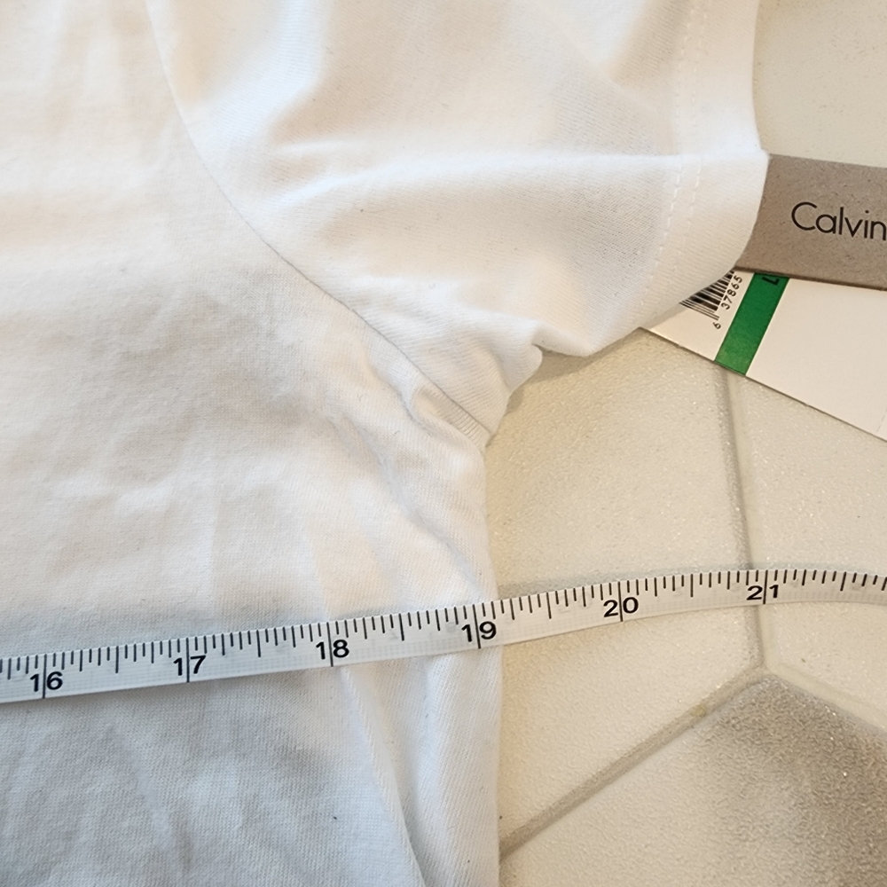 Calvin Klein, NWTO, Women's  white t-shirt. Size Large. - Picture 7 of 16